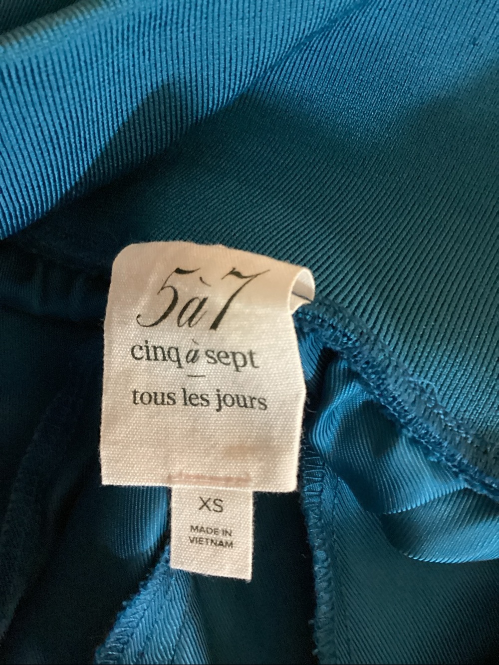 CINQ a SEPT Crepe Giles Pant Teal Blue/Green Size XS - Picture 12 of 13
